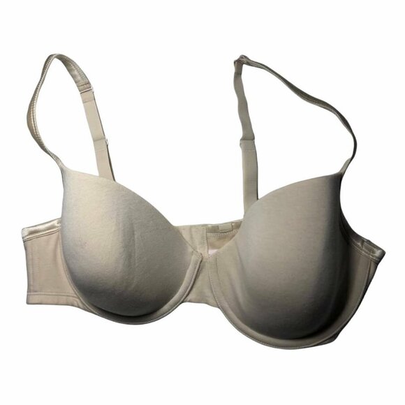 #3402 Cacique 40D Beige Full Coverage Underwire  Bra Lightly Padded - Picture 1 of 4